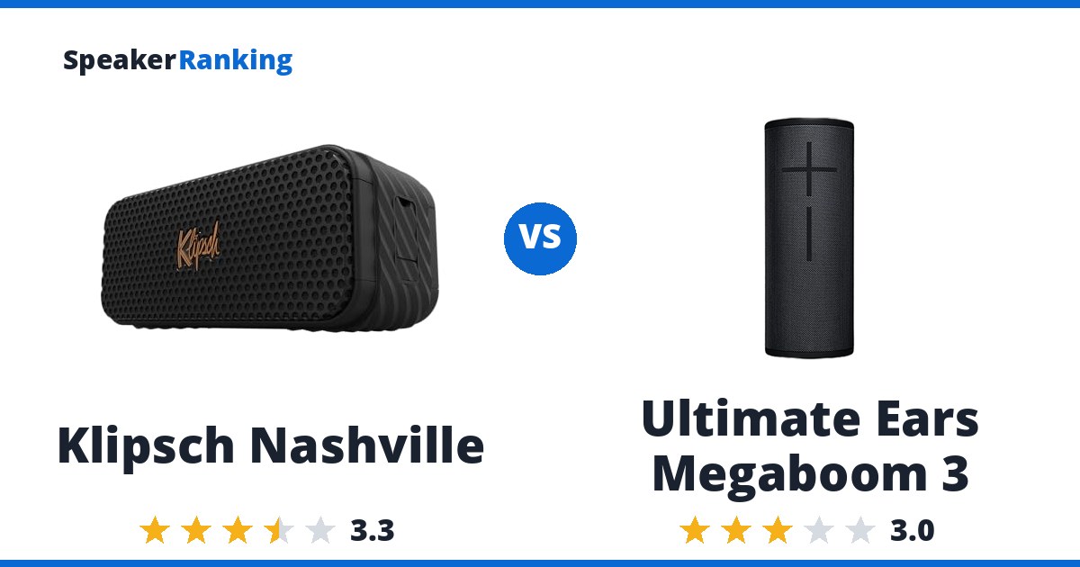 Klipsch Nashville vs Ultimate Ears Megaboom 3