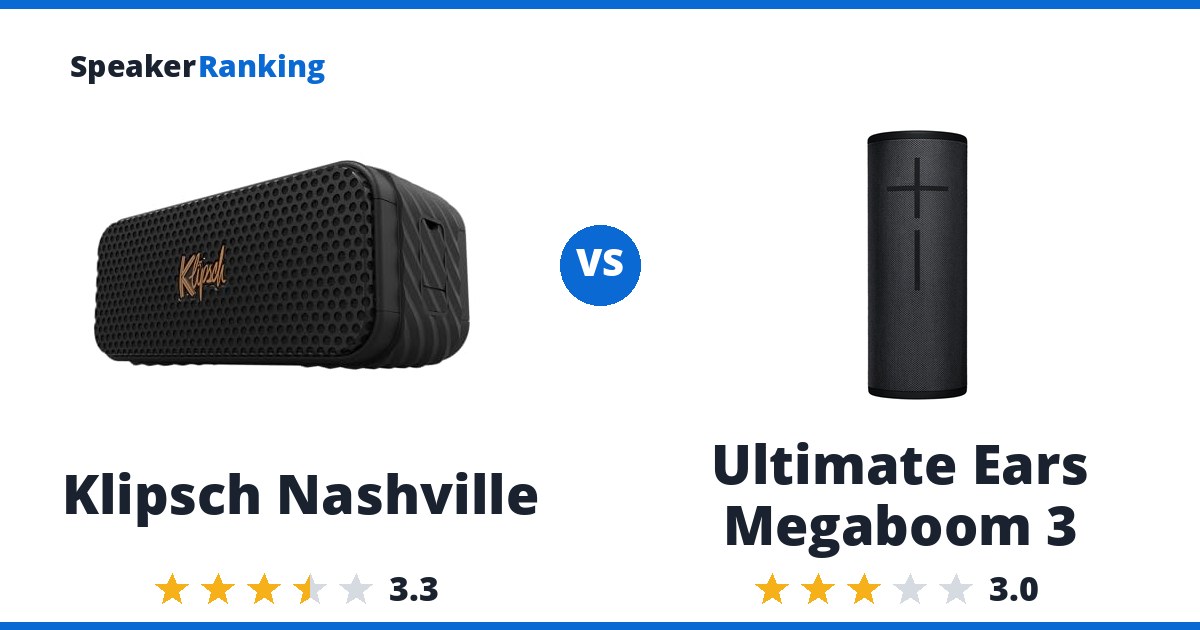 Klipsch Nashville vs Ultimate Ears Megaboom 3