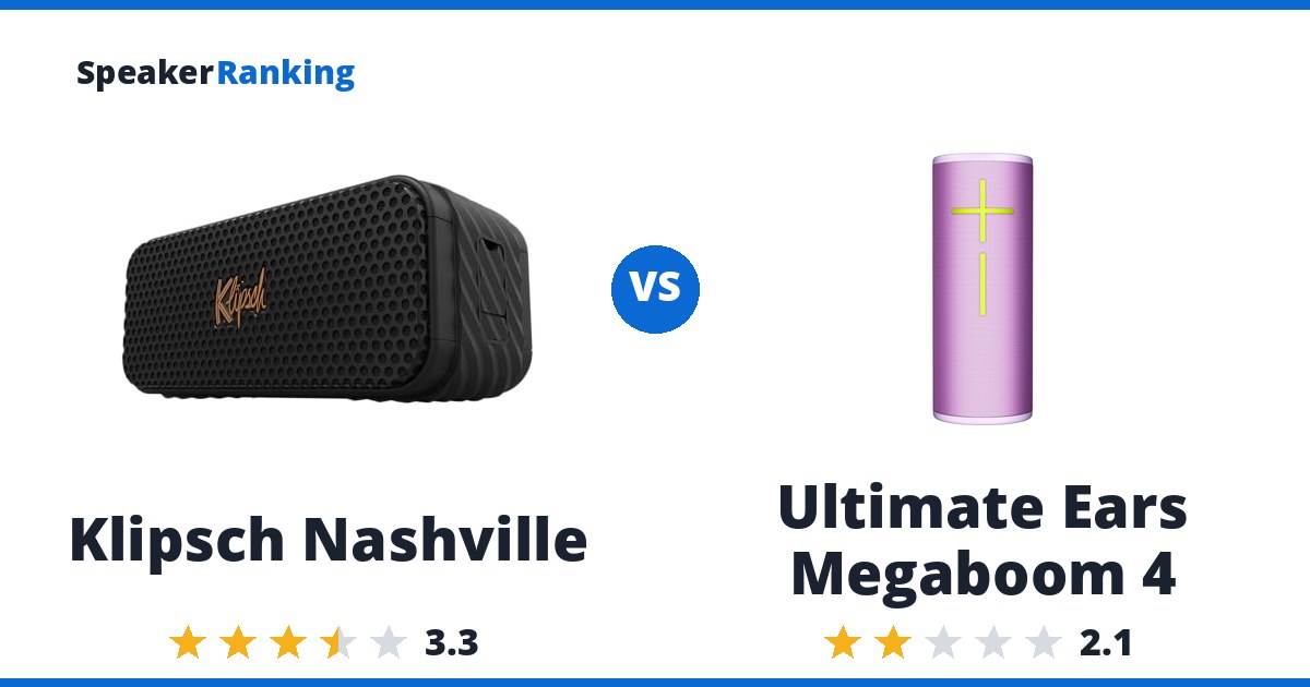 Klipsch Nashville vs Ultimate Ears Megaboom 4