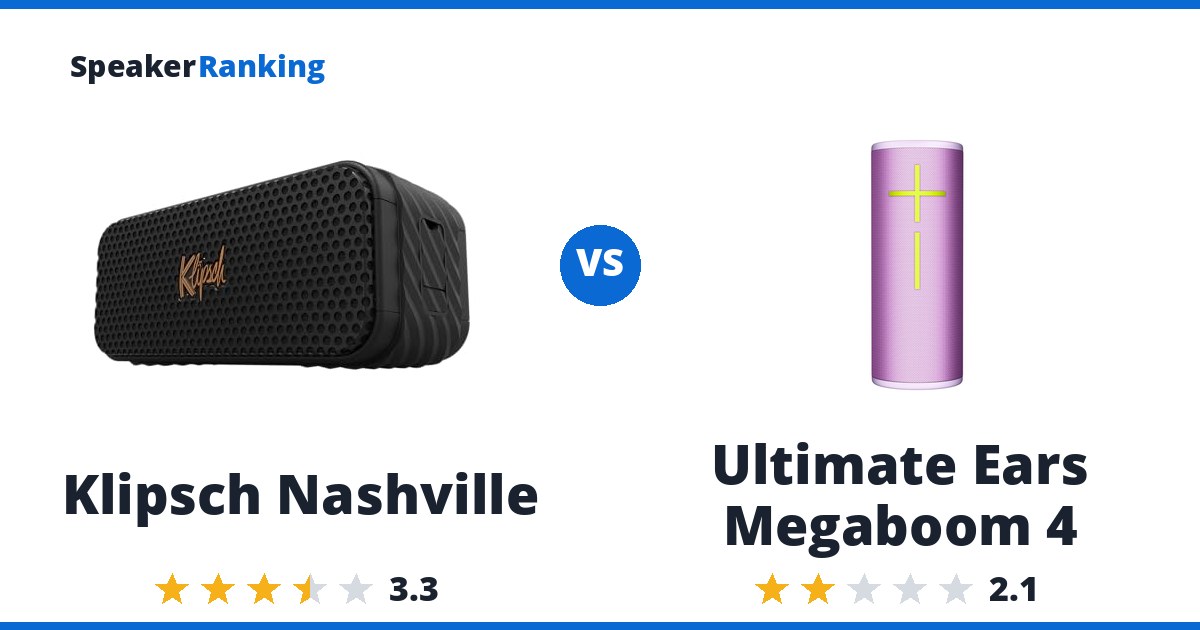 Klipsch Nashville vs Ultimate Ears Megaboom 4
