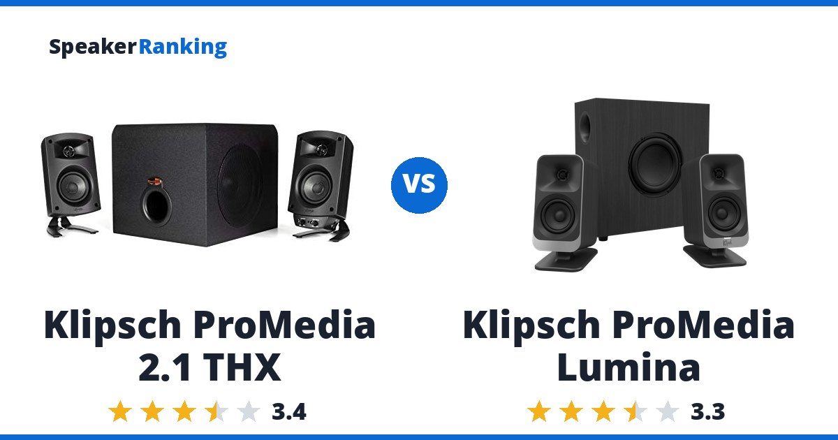Klipsch ProMedia 2.1 THX vs Klipsch ProMedia Lumina