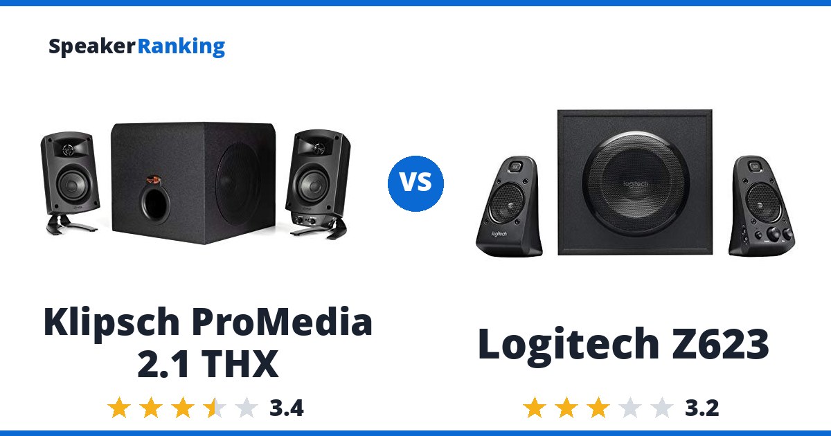 Klipsch ProMedia 2.1 THX vs Logitech Z623