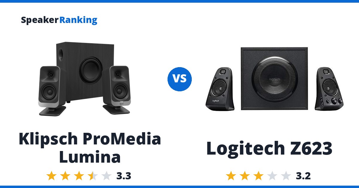 Klipsch ProMedia Lumina vs Logitech Z623