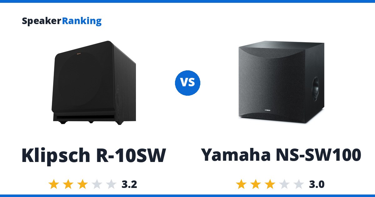 Klipsch R-10SW vs Yamaha NS-SW100
