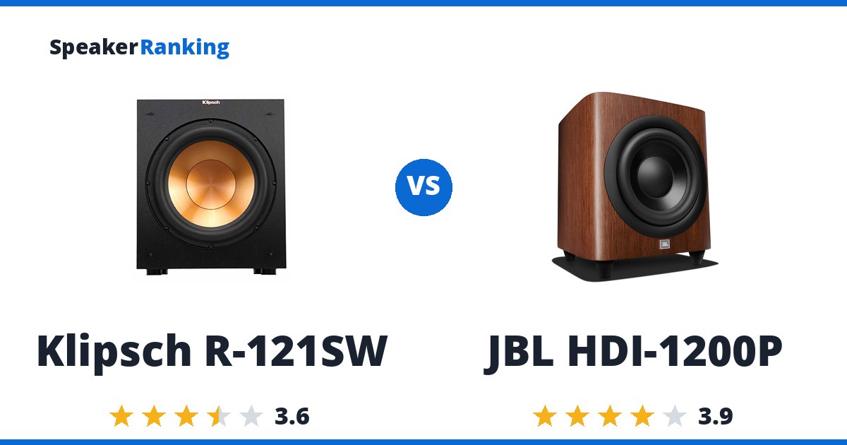 Klipsch R-121SW vs JBL HDI-1200P