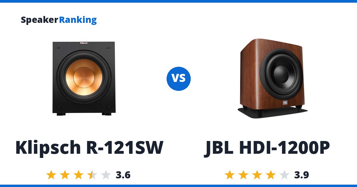 Klipsch R-121SW vs JBL HDI-1200P
