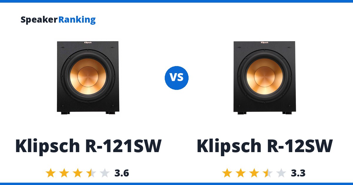 Klipsch R-121SW vs Klipsch R-12SW