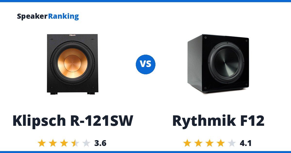 Klipsch R-121SW vs Rythmik F12
