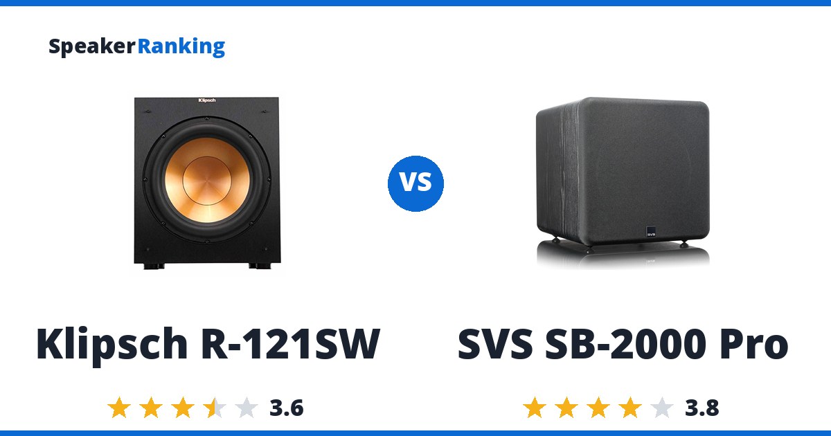 Klipsch R-121SW vs SVS SB-2000 Pro