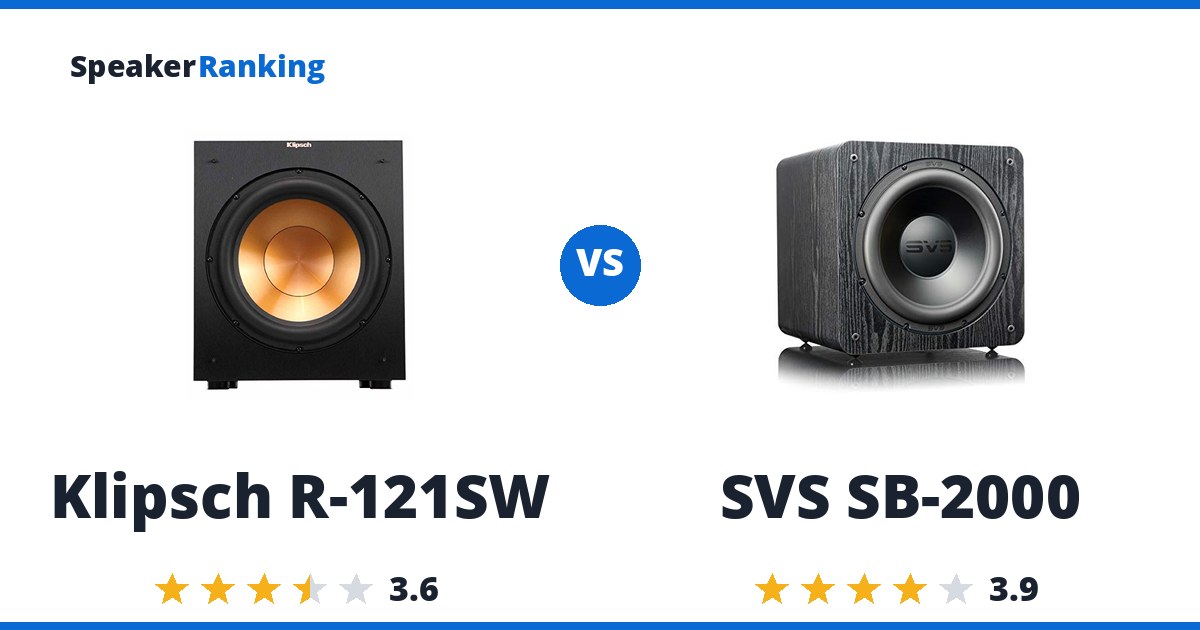 Klipsch R-121SW vs SVS SB-2000