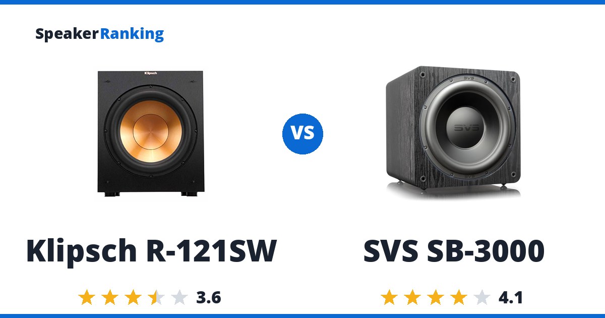 Klipsch R-121SW vs SVS SB-3000