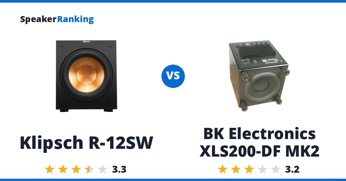 Klipsch R-12SW vs BK Electronics XLS200-DF MK2
