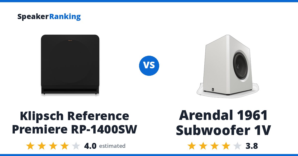 Klipsch Reference Premiere RP-1400SW vs Arendal 1961 Subwoofer 1V