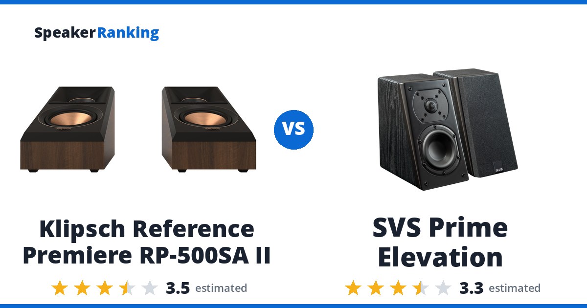 Klipsch Reference Premiere RP-500SA II vs SVS Prime Elevation