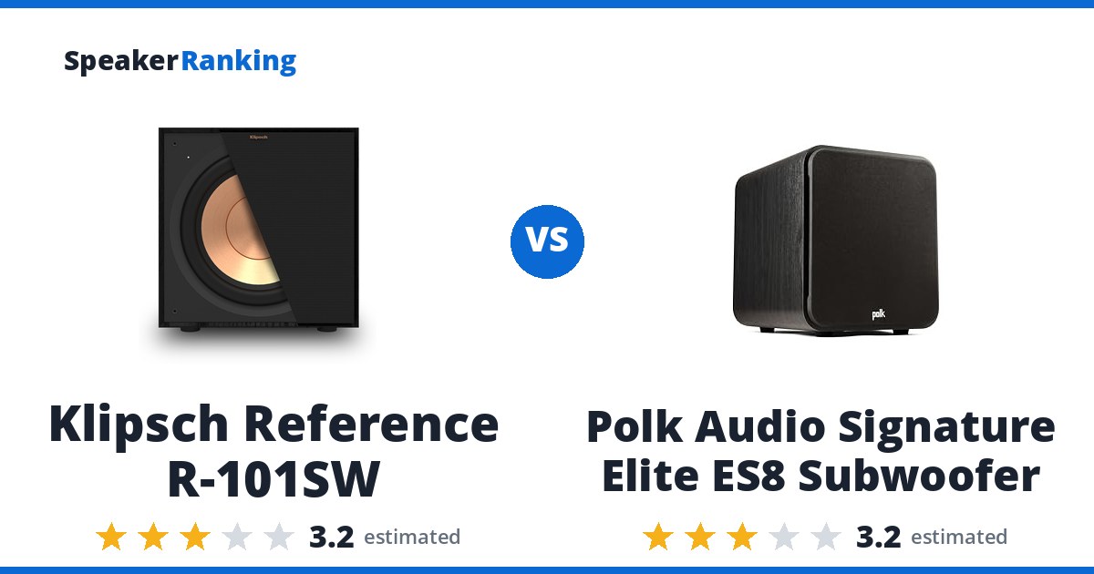 Klipsch Reference R-101SW vs Polk Audio Signature Elite ES8 Subwoofer