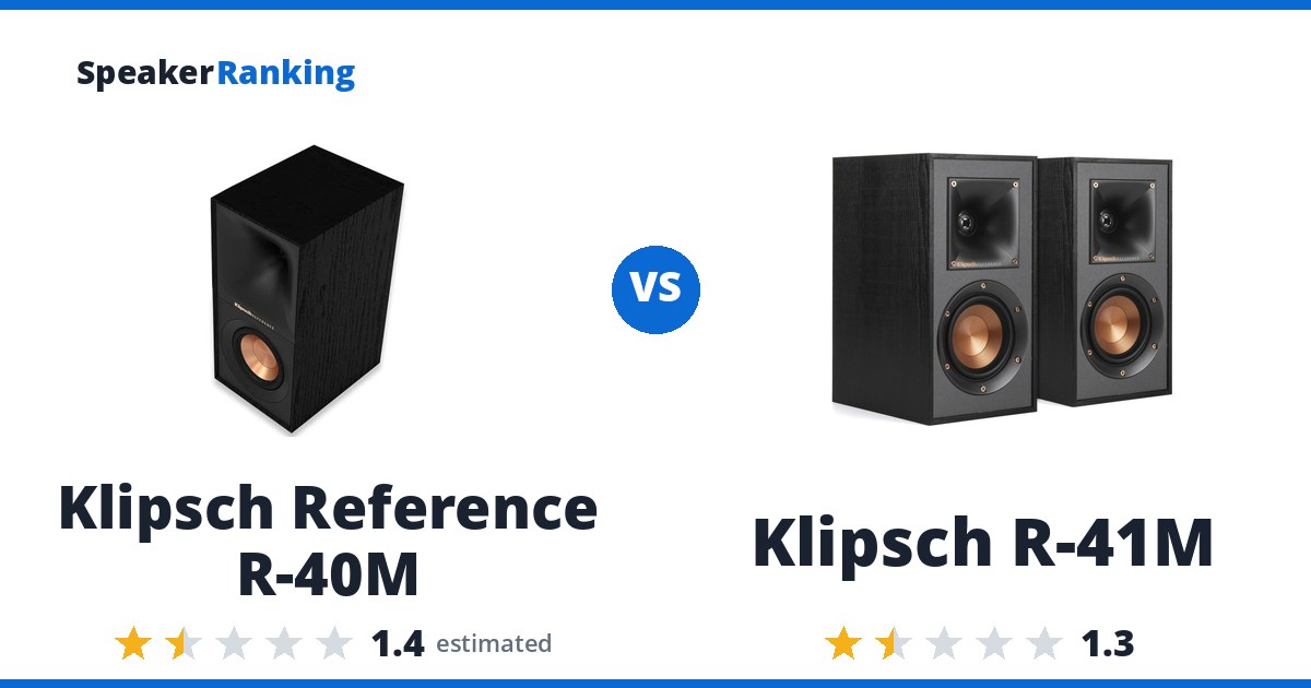 Klipsch Reference R-40M vs Klipsch R-41M