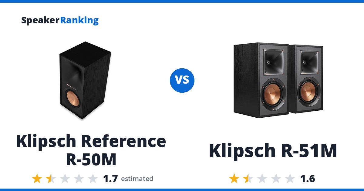 Klipsch Reference R-50M vs Klipsch R-51M