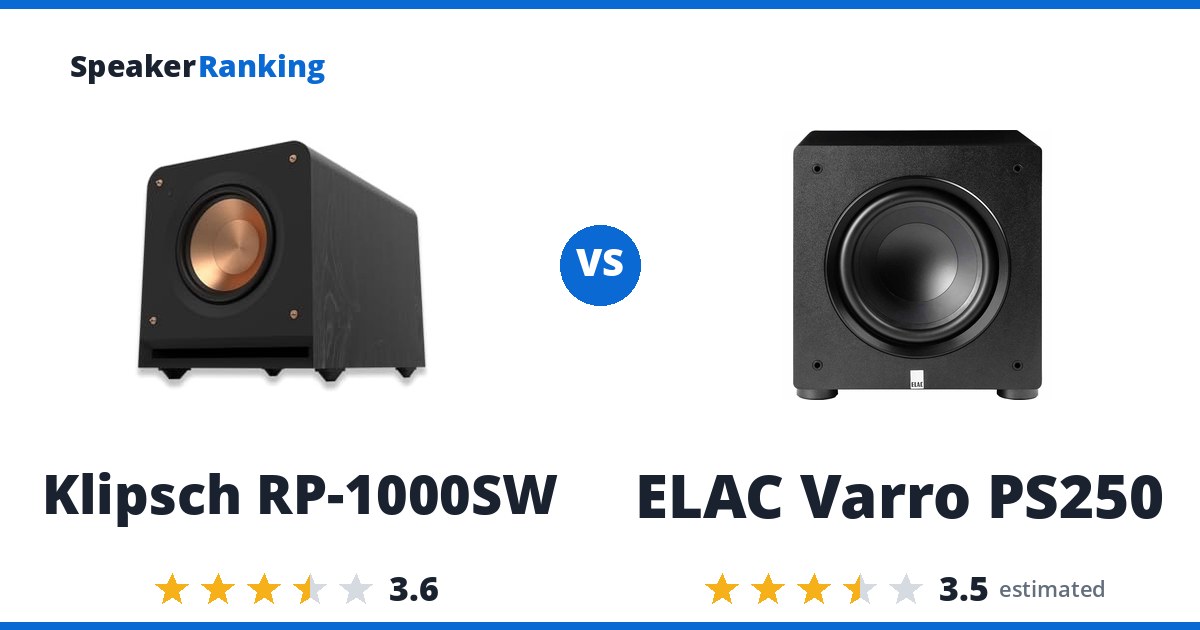 Klipsch RP-1000SW vs ELAC Varro PS250