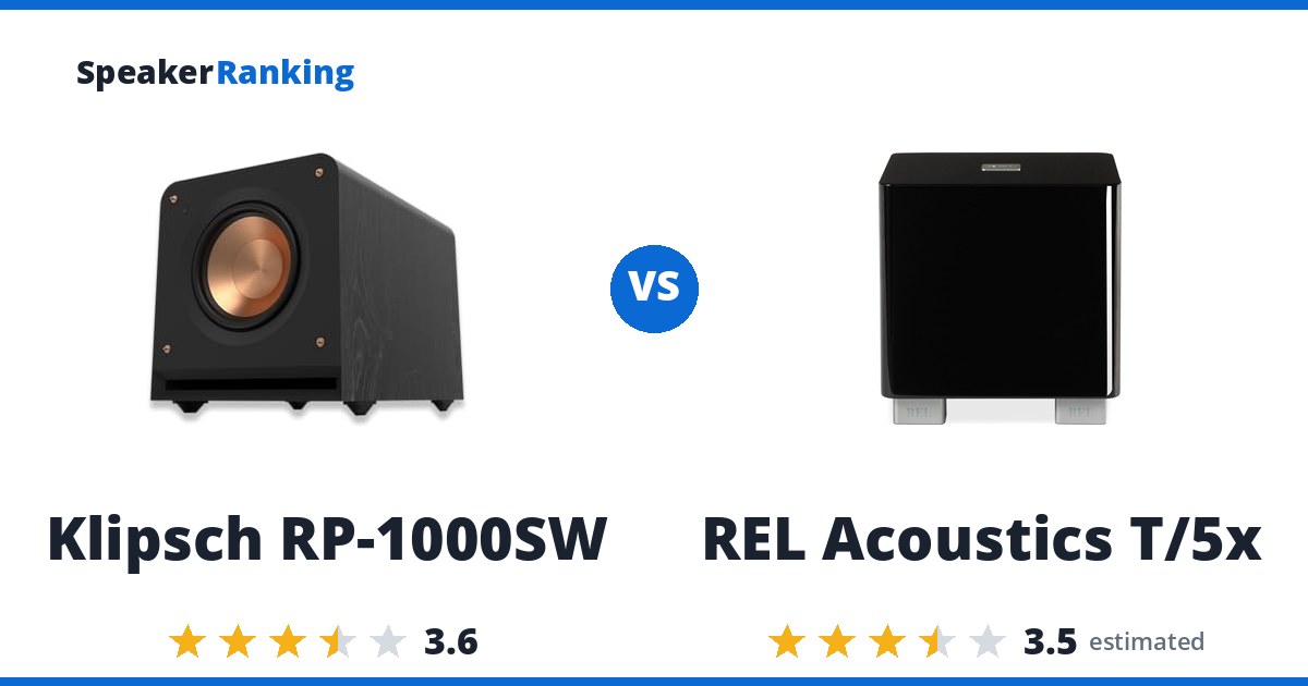 Klipsch RP-1000SW vs REL Acoustics T/5x