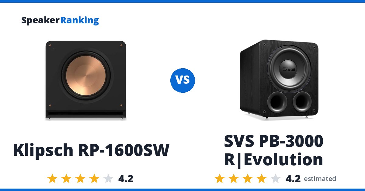 Klipsch RP-1600SW vs SVS PB-3000 R|Evolution