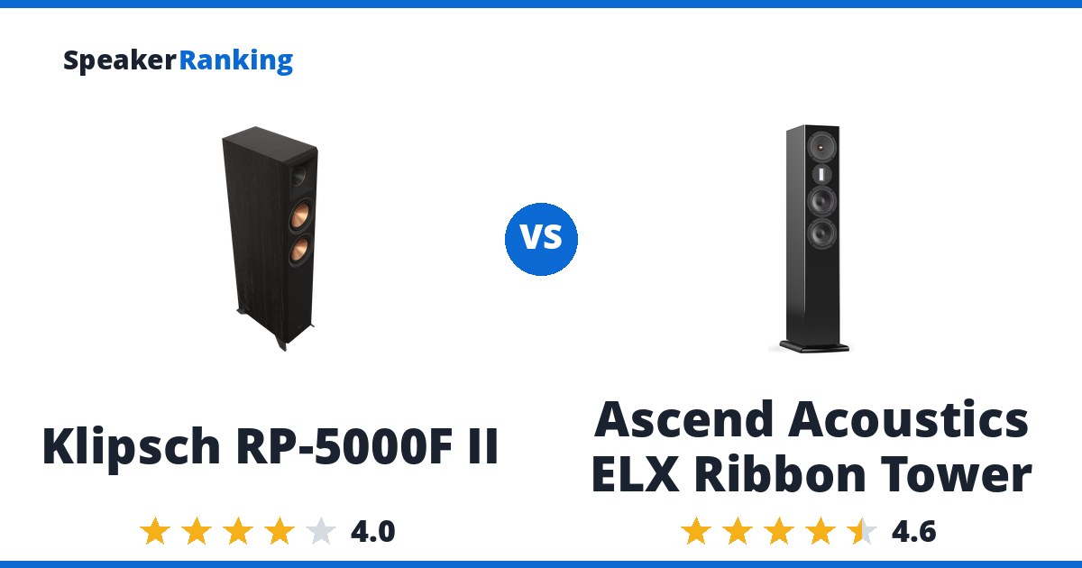 Klipsch RP-5000F II vs Ascend Acoustics ELX Ribbon Tower