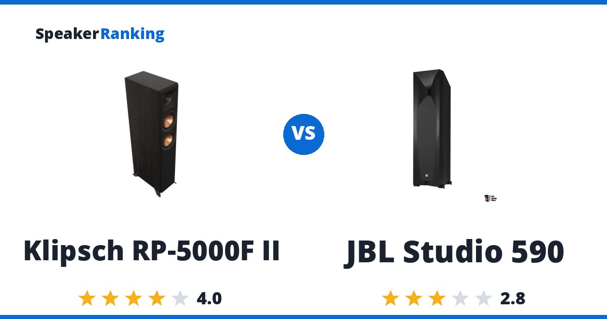 Klipsch RP-5000F II vs JBL Studio 590