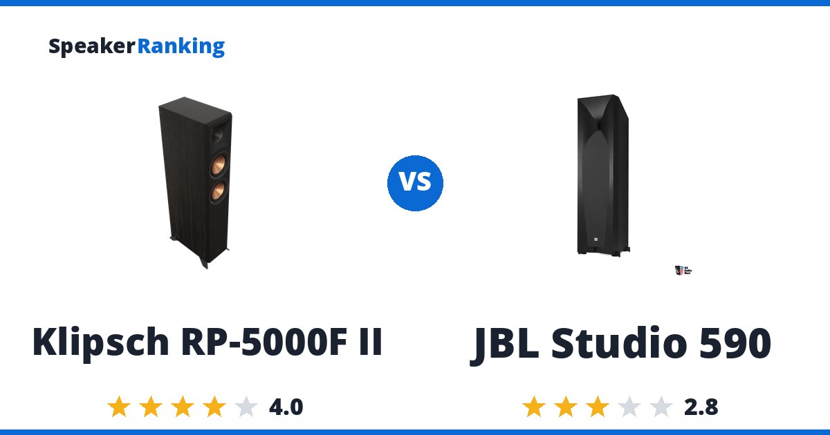 Klipsch RP-5000F II vs JBL Studio 590