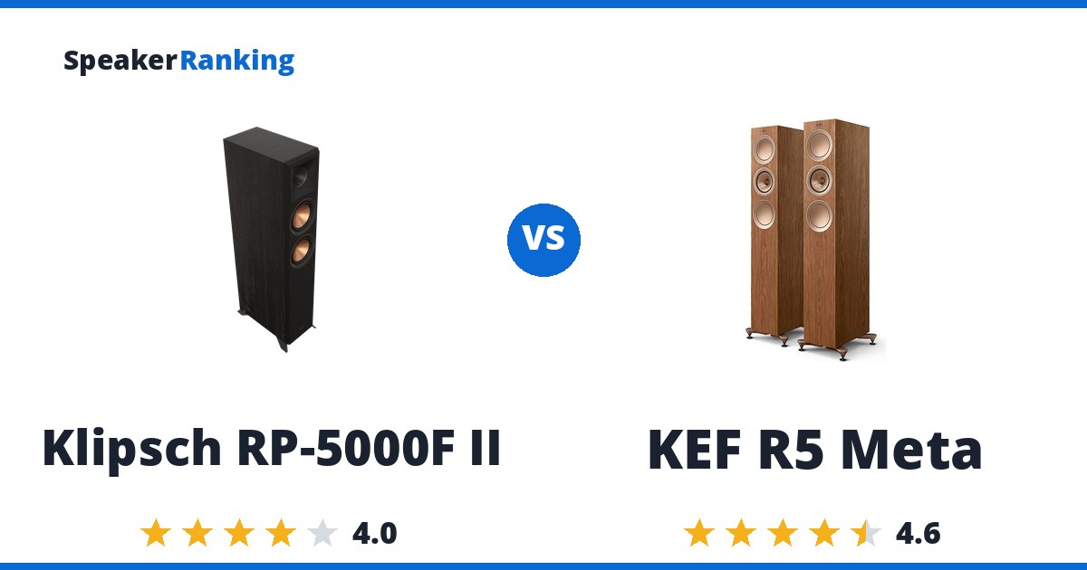 Klipsch RP-5000F II vs KEF R5 Meta