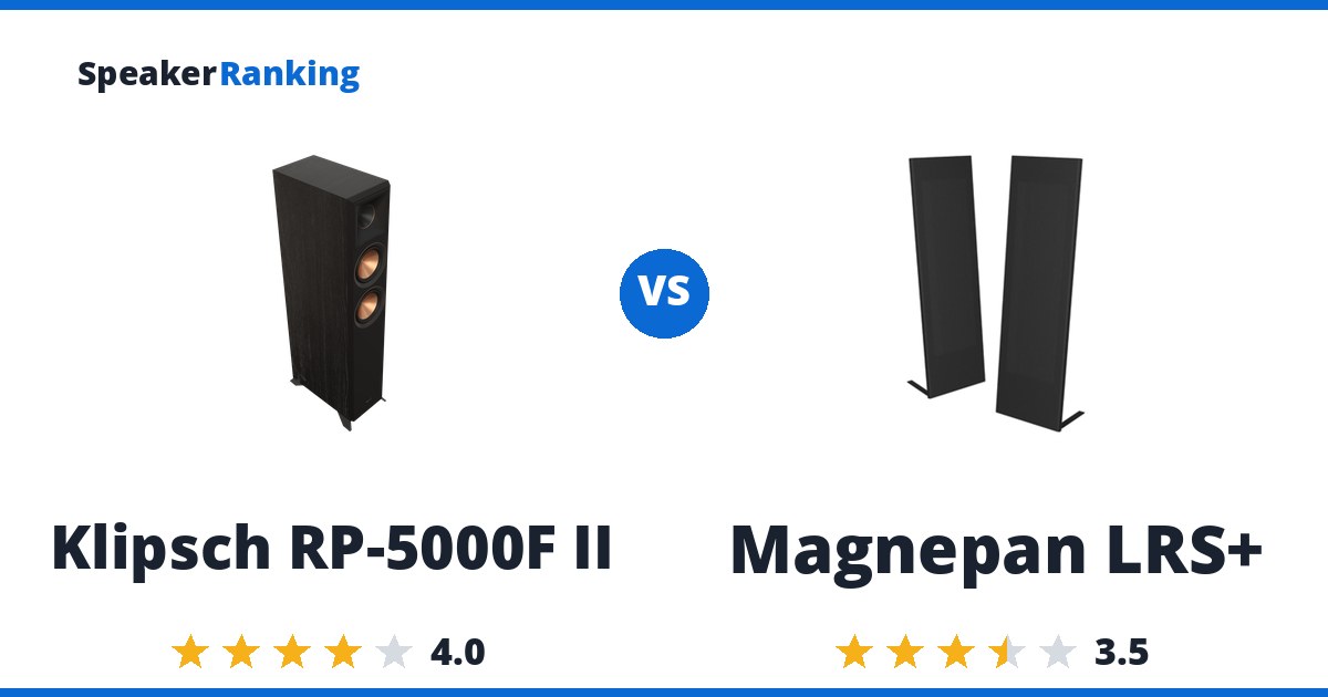 Klipsch RP-5000F II vs Magnepan LRS+