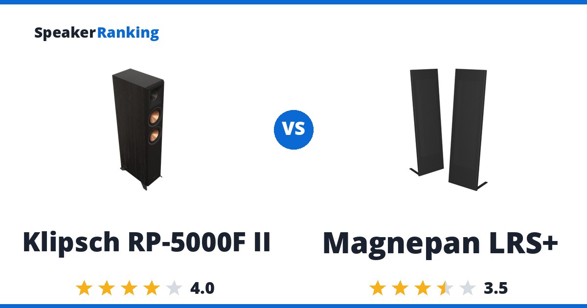 Klipsch RP-5000F II vs Magnepan LRS+