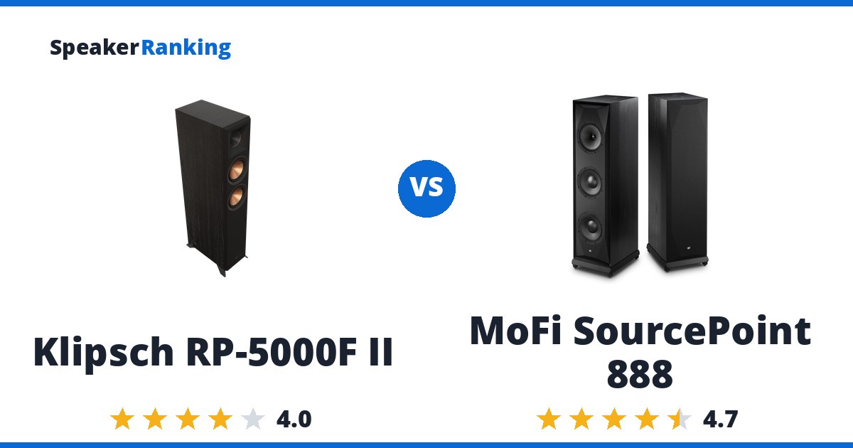 Klipsch RP-5000F II vs MoFi SourcePoint 888