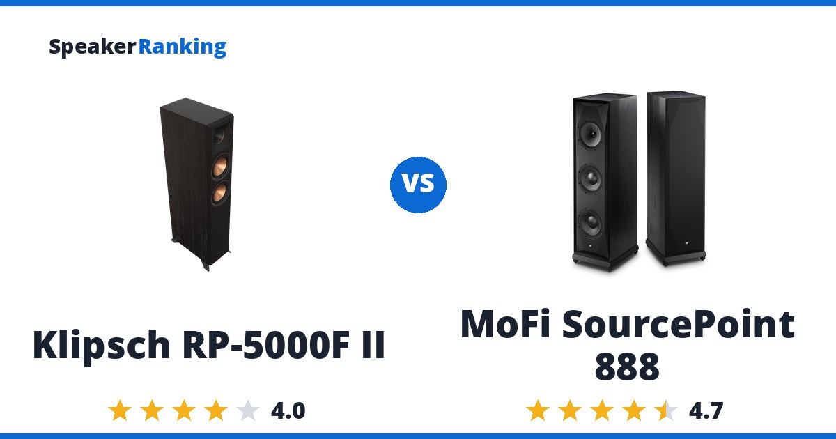 Klipsch RP-5000F II vs MoFi SourcePoint 888