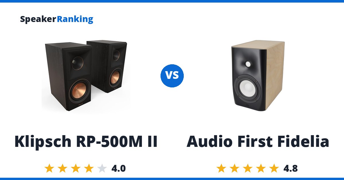 Klipsch RP-500M II vs Audio First Fidelia