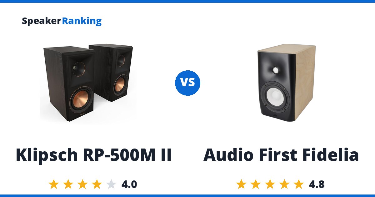 Klipsch RP-500M II vs Audio First Fidelia