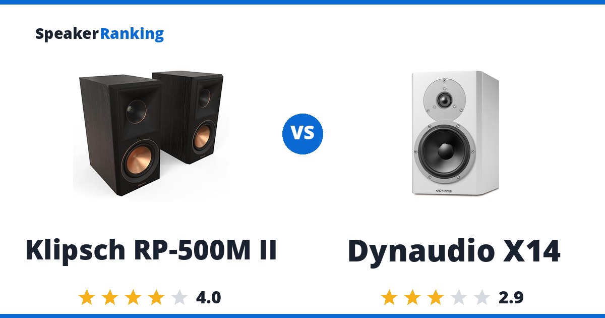 Klipsch RP-500M II vs Dynaudio X14