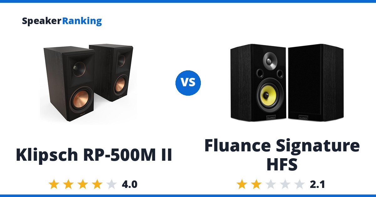 Klipsch RP-500M II vs Fluance Signature HFS