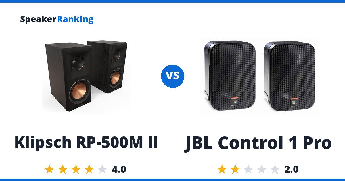 Klipsch RP-500M II vs JBL Control 1 Pro