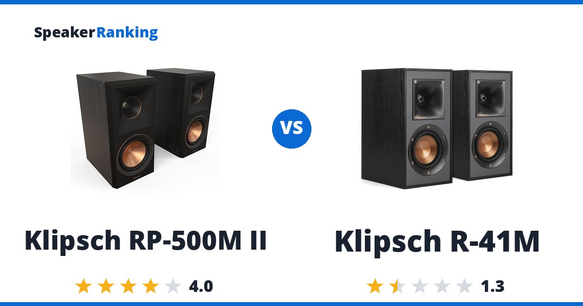 Klipsch RP-500M II vs Klipsch R-41M
