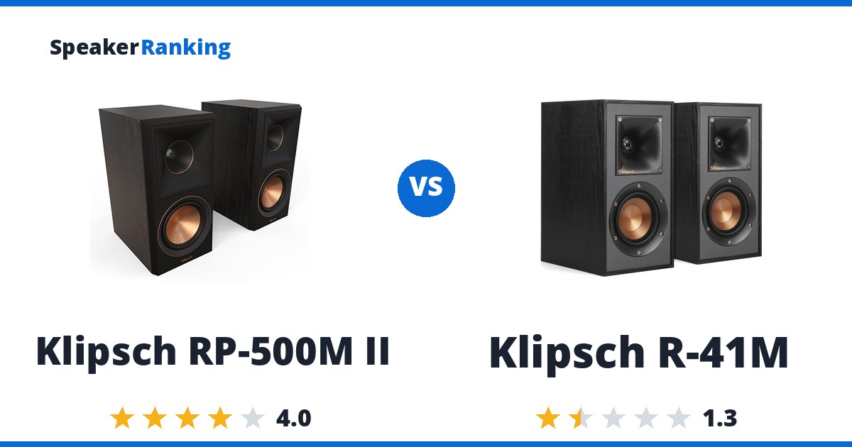 Klipsch RP-500M II vs Klipsch R-41M