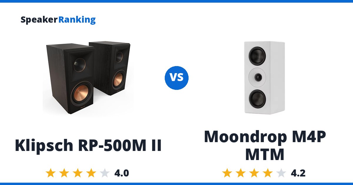 Klipsch RP-500M II vs Moondrop M4P MTM