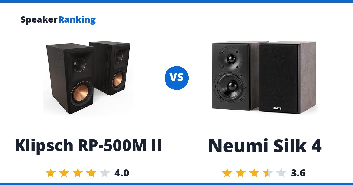 Klipsch RP-500M II vs Neumi Silk 4