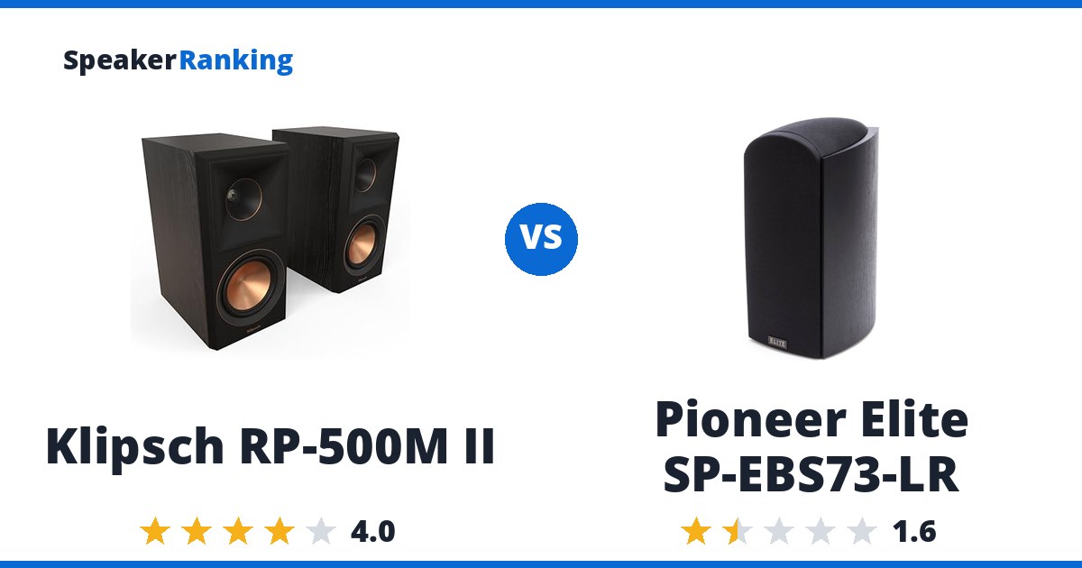 Klipsch RP-500M II vs Pioneer Elite SP-EBS73-LR