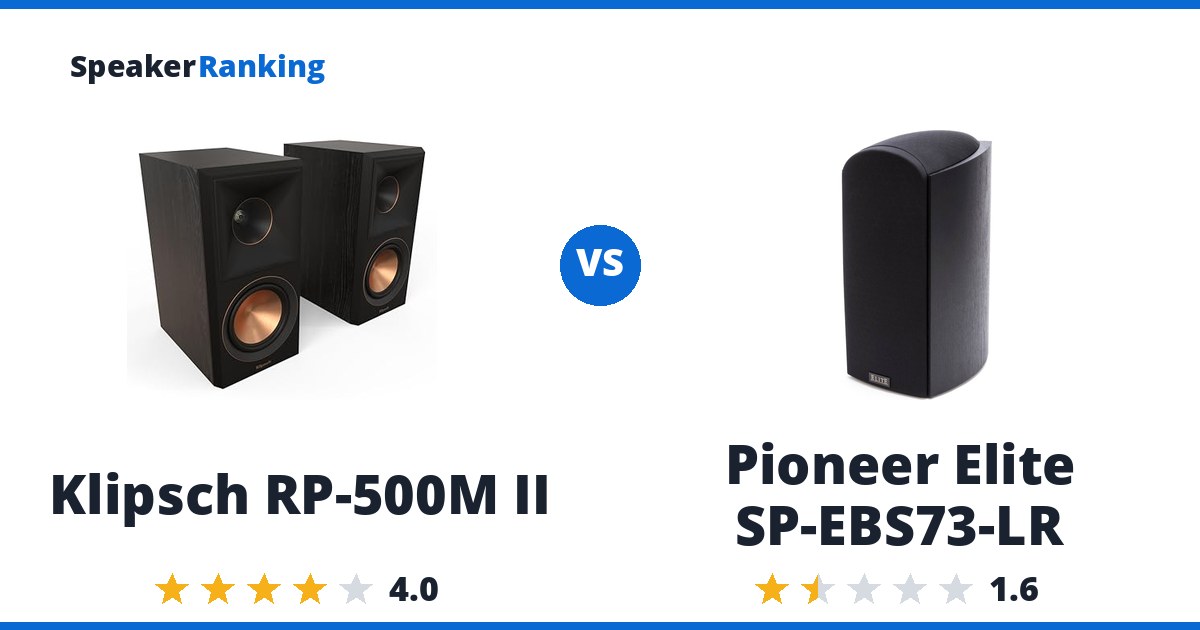 Klipsch RP-500M II vs Pioneer Elite SP-EBS73-LR