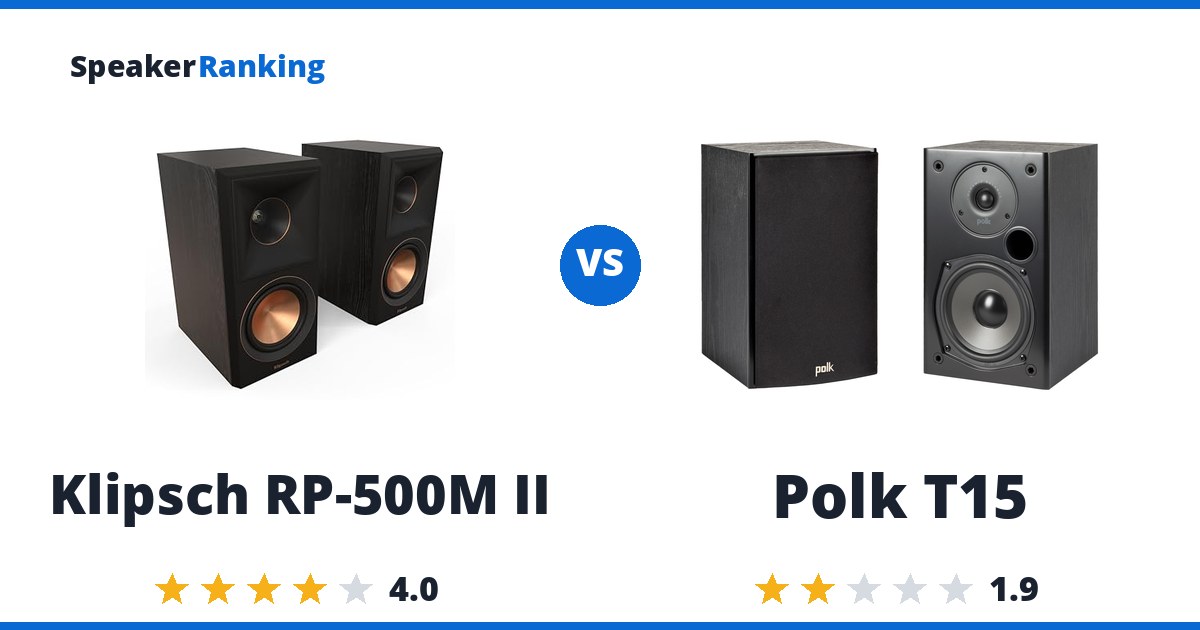 Klipsch RP-500M II vs Polk T15