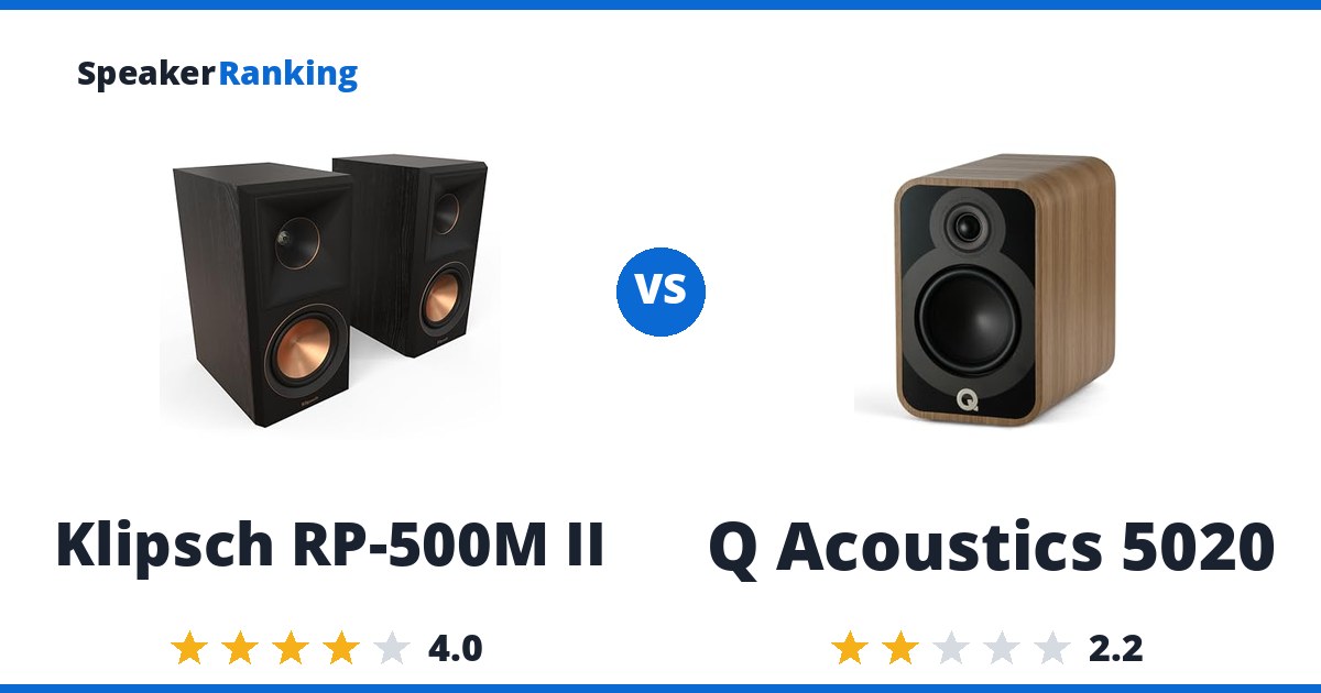 Klipsch RP-500M II vs Q Acoustics 5020
