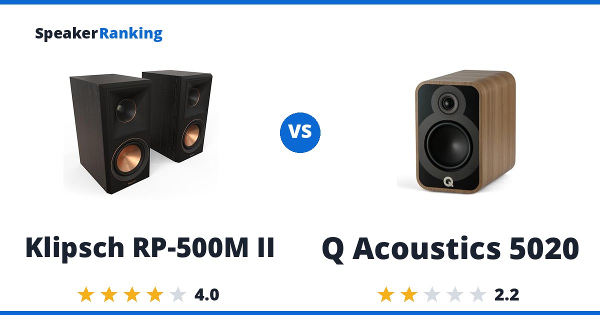 Klipsch RP-500M II vs Q Acoustics 5020