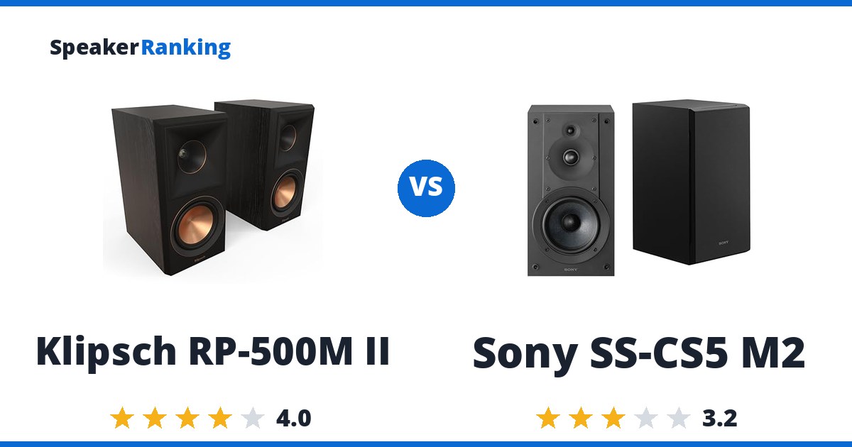 Klipsch RP-500M II vs Sony SS-CS5 M2