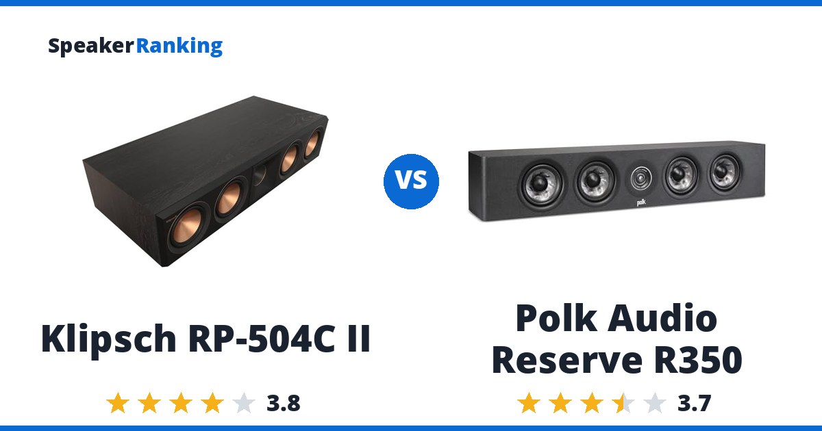 Klipsch RP-504C II vs Polk Audio Reserve R350