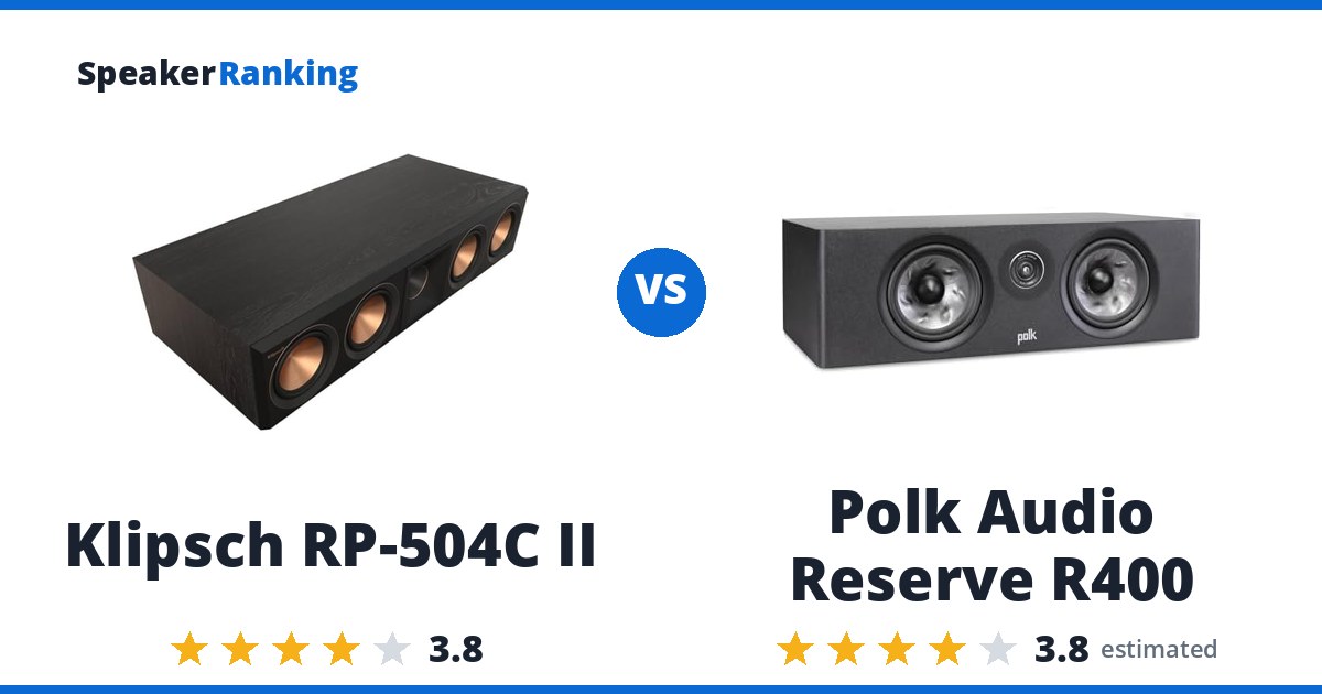 Klipsch RP-504C II vs Polk Audio Reserve R400