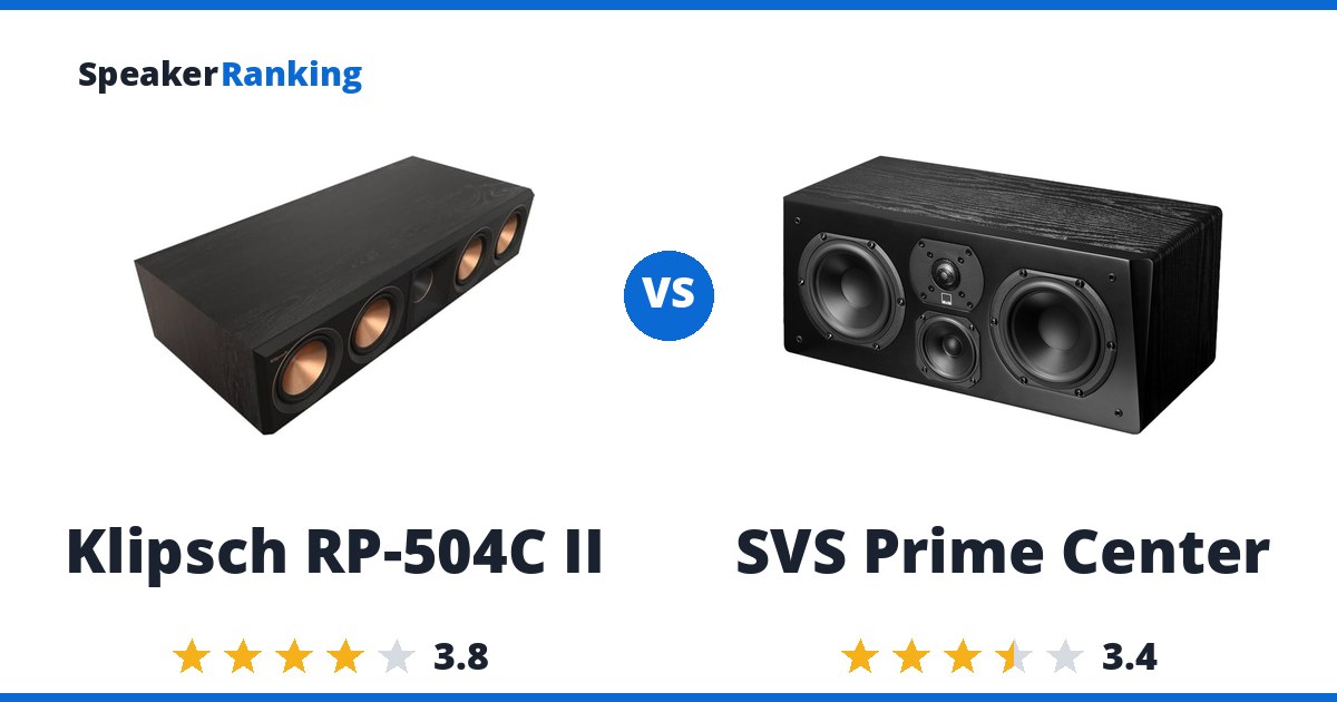 Klipsch RP-504C II vs SVS Prime Center